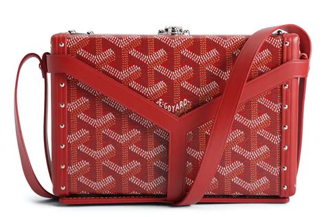 goyard minaudiere chevron red|Goyard Minaudiere Goyardine Red .